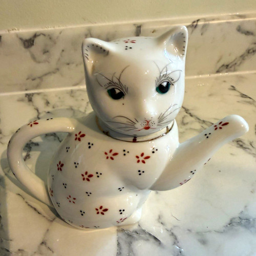 Cat shaped ceramic cup - cat,