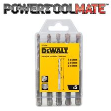 DeWalt DT9399 5 Piece SDS + SDS Plus Drill Bit Set 5mm 8mm DT9399-QZ Case