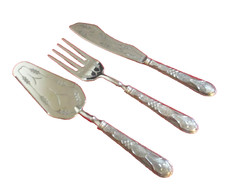 Solid Silver Fish Pie Cake Cutlery Set ?