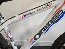 Orange Ms Isle Mountain Bike vintage, old school, retro. Jump bike. Custom