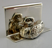 ENGLISH STERLING SILVER DUCK