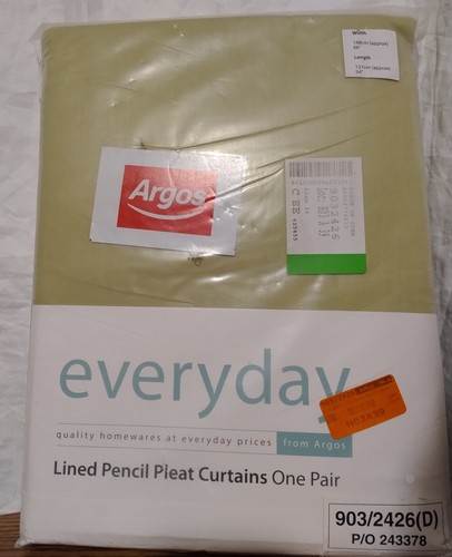 Argos lined pencil pleat - lined,