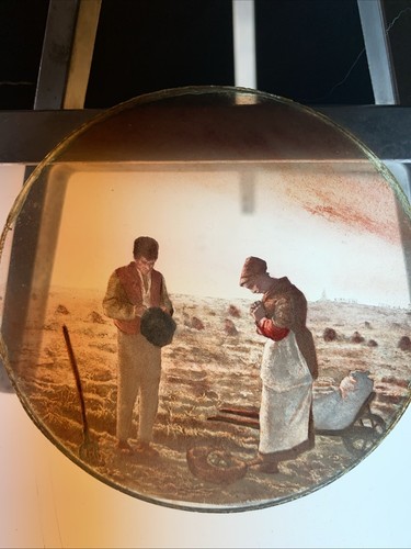 Magic lantern victorian glass - victorian,
