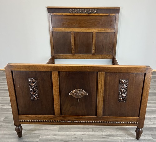 Bed vintage french style - vintage, oak