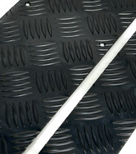 1.5 mm Aluminium CHEQUER PLATE BLACK POWDER COATED  Sheet Metal & Made to order