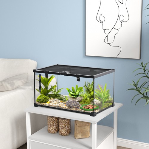 Pawhut glass reptile terrarium - pawhut,
