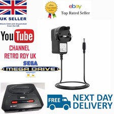 Sega Mega Drive 2 Genesis 2 Power Supply UK Plug 9V  Cooler Running 