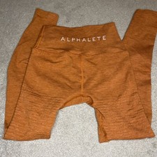 alphalete leggings Orange size