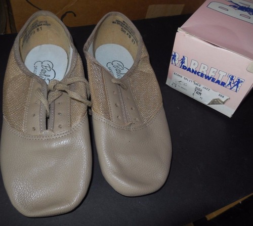 Tan split sole jazz shoes - sole,