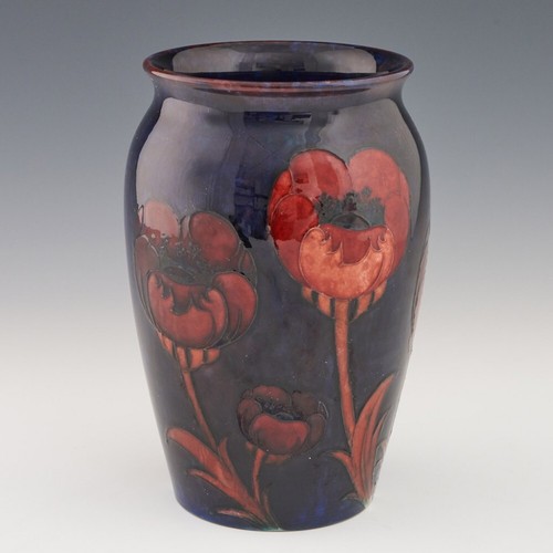 William moorcroft poppy vase - poppy,