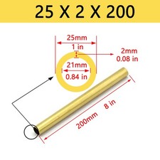 Brass Round Tube Pipe 6mm 8mm