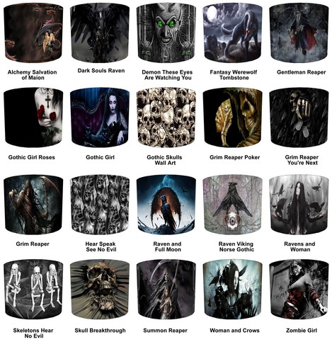 Gothic grim reaper - reaper, lampshades