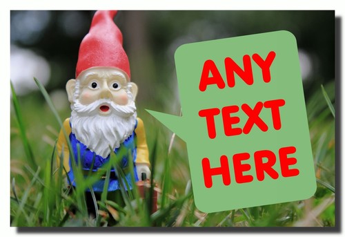 Gnome garden personalised - gnome,
