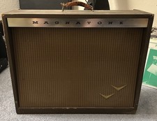 Vintage MAGNATONE CUSTOM 280 Stereo Guitar Amplifier VIBRATO Tube Amp TESTED