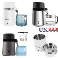 ZOKOP 4L Water Distiller Electric Purifier Stainless Steel Glass Water Filters