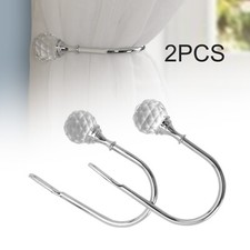 2PC/Set Silver Metal Crystal
