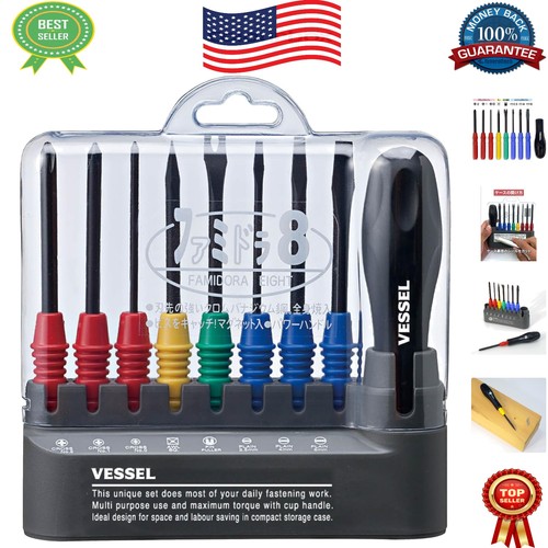 Ergonomic piece screwdriver - ergonomic, 8-piece