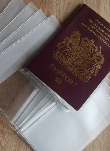 Clear pvc passport holder - pvc,