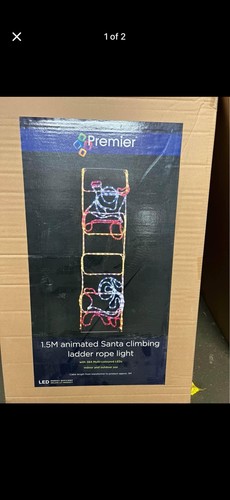 Ladder and santa rope light - ladder,