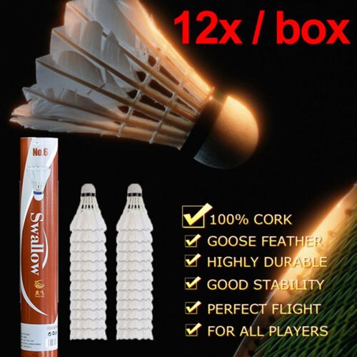 12x badminton shuttlecocks - 12x,