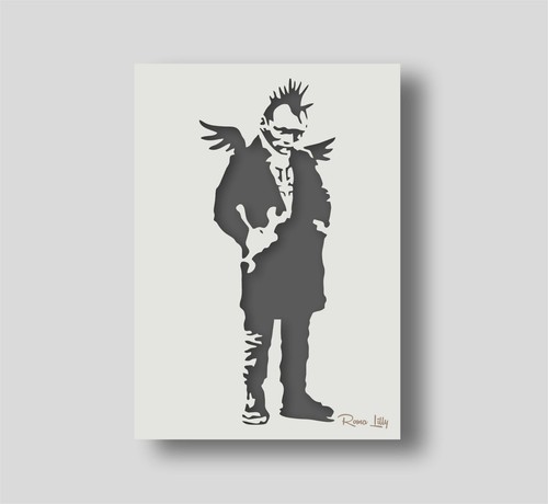 Reusable banksy punk - reusable,