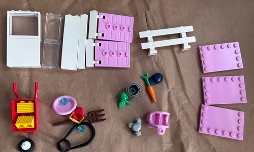 Lego horse stable doors white - stable,
