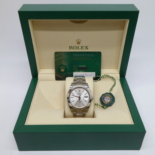 Rolex datejust 41mm silver - rolex,
