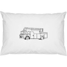 2 x 'Fire Truck' Cotton Pillow