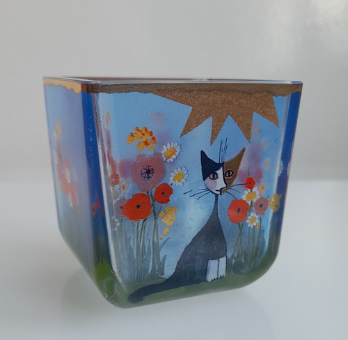Vintage goebel candle holder - candle,