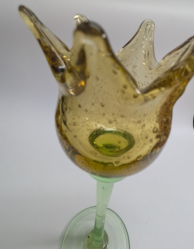 Green yellow bubble - , glass