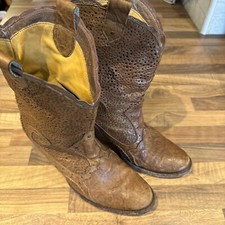 Sendra Brown Leather Boots Uk