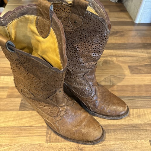 Sendra brown leather - leather, boots