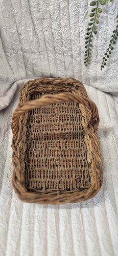 Vintage wicker flower - wicker, foraging