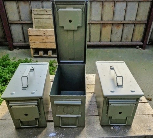 Metal ammo box - box, tin