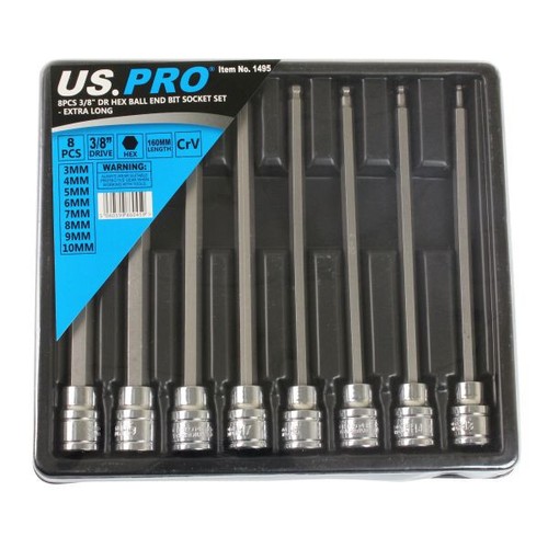 Pro 8pc long ball - pro, 3/8"