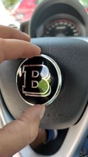 Aluminum Emblem Logo 58mm On Steering Wheel For Smart 451 453 Brabus Pure Xclusive