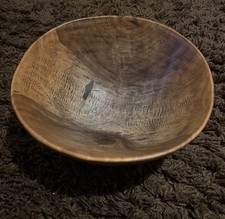 Antique Wood Fruit Bowl Large
