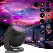12PCS Planetarium Galaxy Starry Sky Projector Night Light Rotating LED Star Lamp