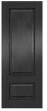 Internal Surrey Black Pre Finished 2 Panel Solid FD30 Fire Rated Door