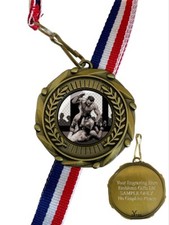 Cage Fighting MMA 45mm Combo Medal & Ribbon Engraved Free