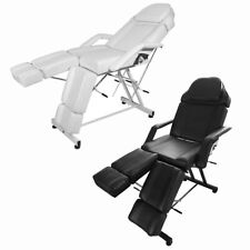 Heavy-Duty Massage Table Split-Leg Tattoo Chair Adjustable Back Legs Angle Bed