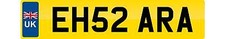 ZARA Private number plate EH52 ARA cherished registration car reg plate EH ZARA