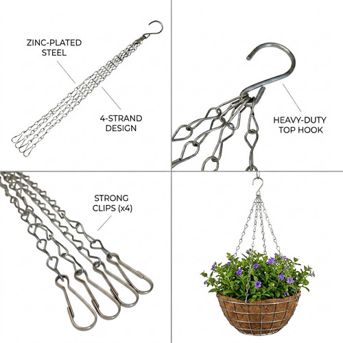 Strand hanging basket chains - 4,