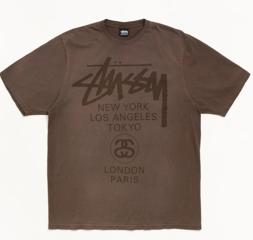Stüssy world tour tee medium - stÜssy,