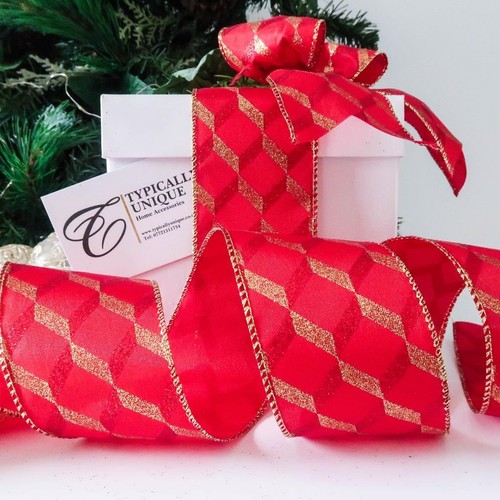 Metres christmas ribbon - 5, wire