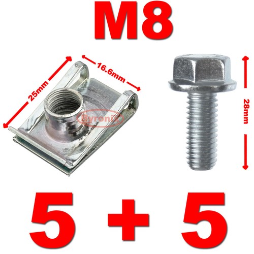 Spire clips lug chimney u - m8,