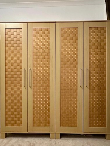 Two wardrobes with lattice - two,