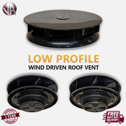Van wind driven rotating roof - van,