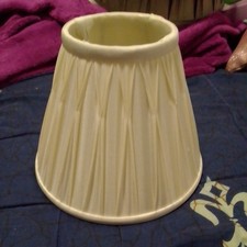 LAURA ASHLEY Fenn Pinch Pleat Silk lined cream lampshade 19cm x 15cm