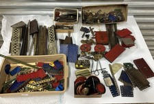 Large Vintage Meccano Job Lot – Mixed Parts, Panels, Girders, Wheels, Plates Etc